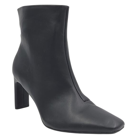 Alfani Women Terrie Slim Stiletto Heel Ankle Booties Size US 5.5M Black Smooth - Picture 1 of 7